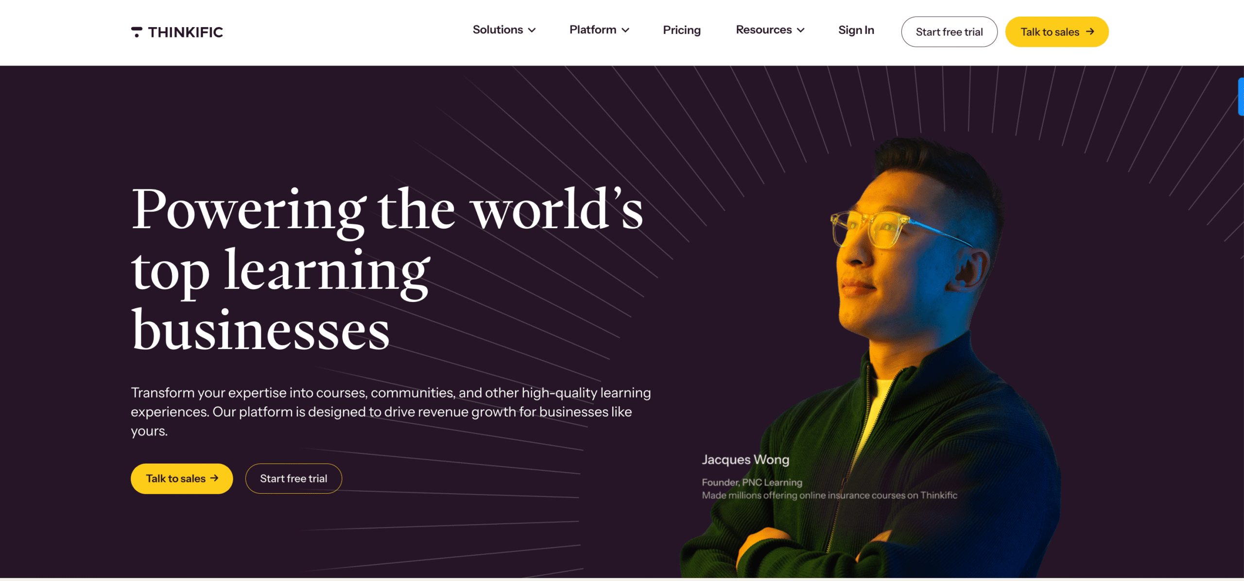 Top Course creation Platform - Thinkific